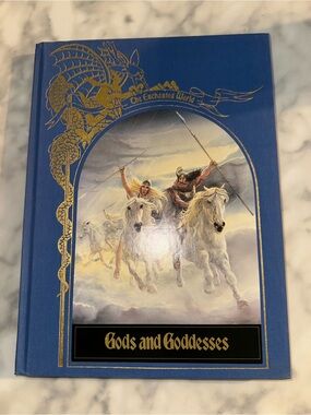 Time life 1985 Gods and Goddesses Hardcover Book - Blue Cover with Gold Foil
